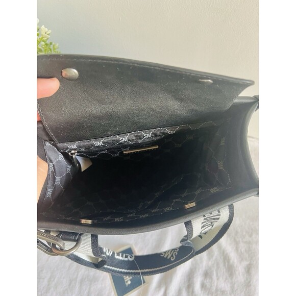 Steve Madden Black Denim Bwebber Crossbody Satchel w/ Coin Pouch NWT - Picture 7 of 12